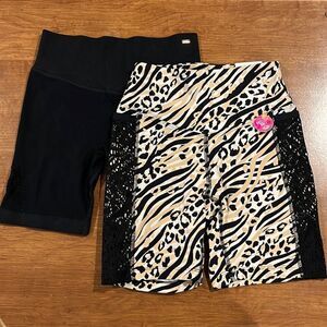 Pink by Victoria Secret bundle or two bike shorts both size XS.